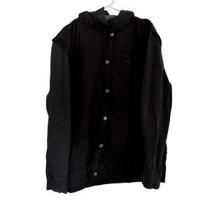 Vans XXL men's jacket sweater vest style puffer vest hooded winter top long